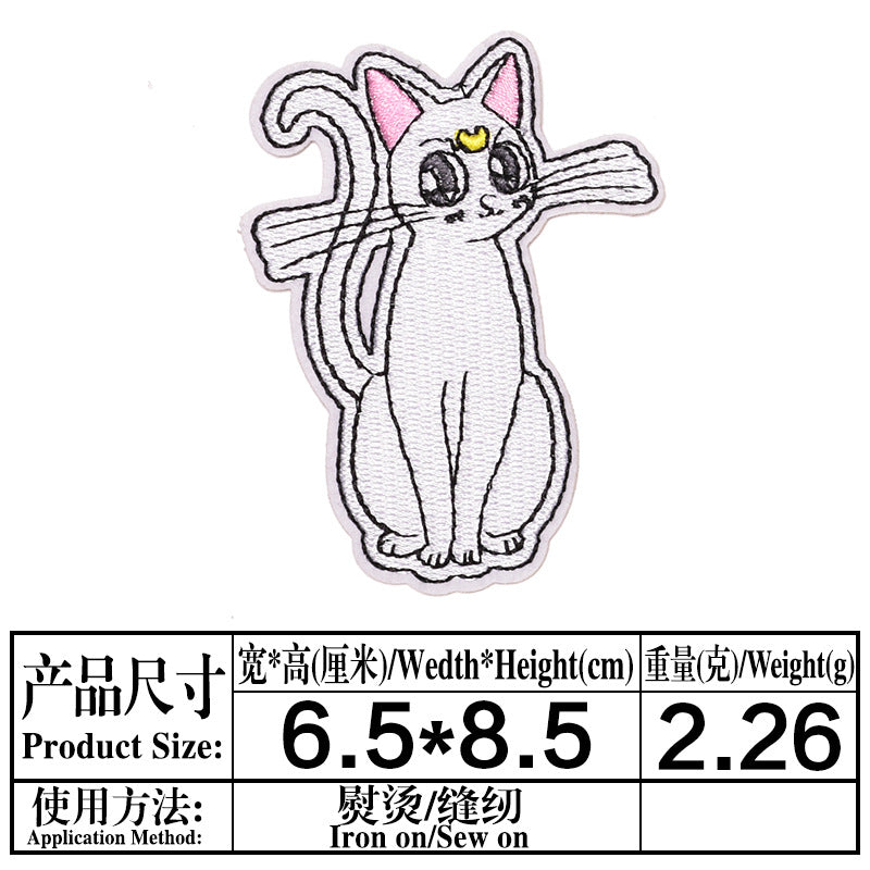 Wholesale DIY patchs cute cat patch children' s clothing bag OLY Exclusive
